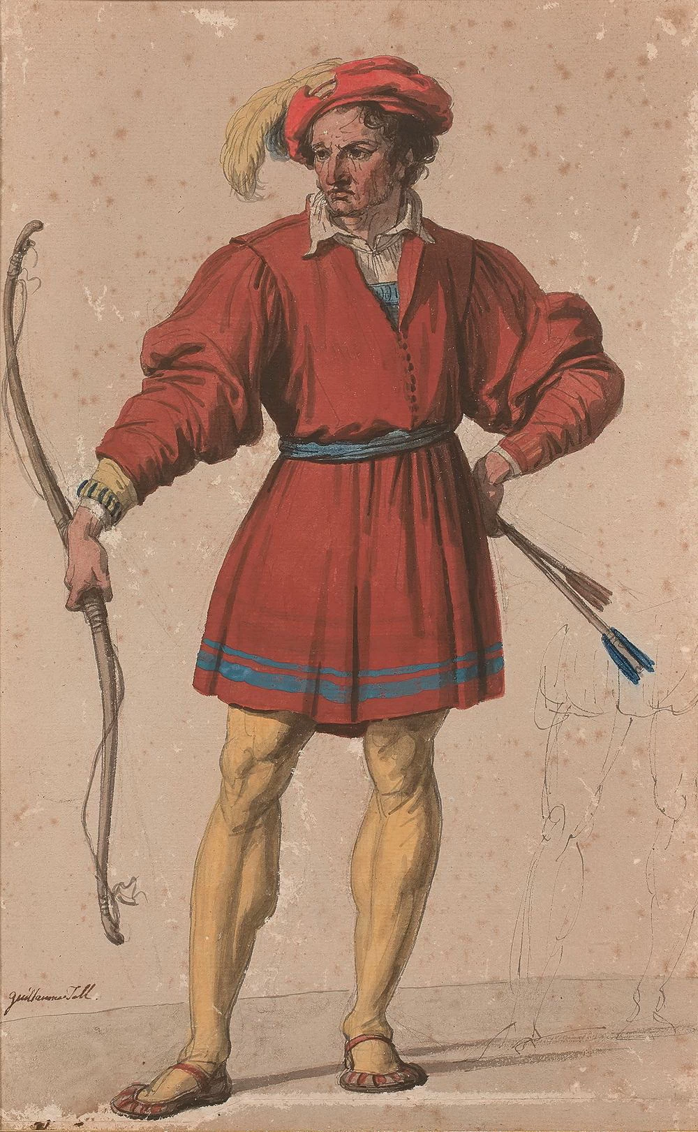 Studio di uomo in costume